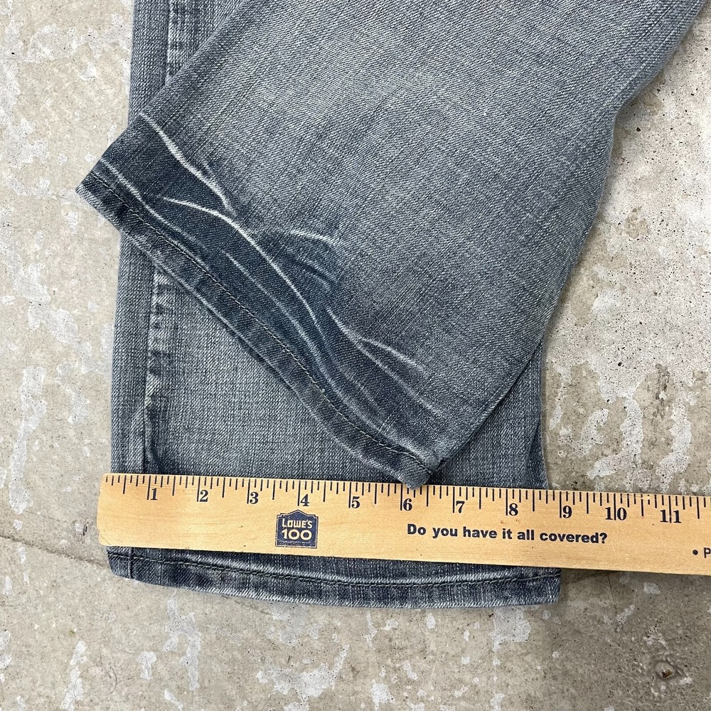 Flypaper Jeans Mens 40x29 Blue Pants Denim Boot Cut Grunge Y2K Buckle Tag 38x30 - Picture 13 of 14